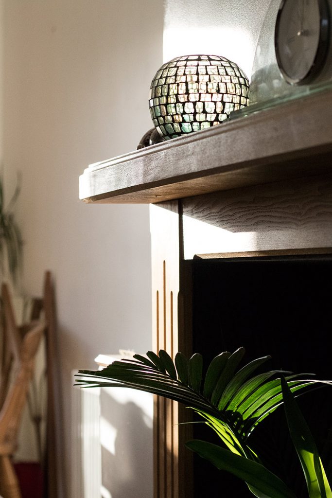 detailed image of wooden fireplace